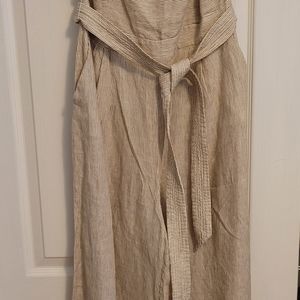 JCrew Like New Linen Jumpsuit Size 12